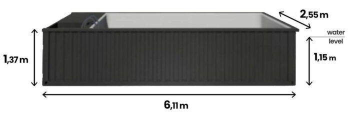 Piscina Contenitore Premium 6,2 x 2,5 m - immagine 7